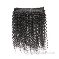 Color natural Afro Virgen brasileña 100% Human Kinky Curry Hair Weave Extensions